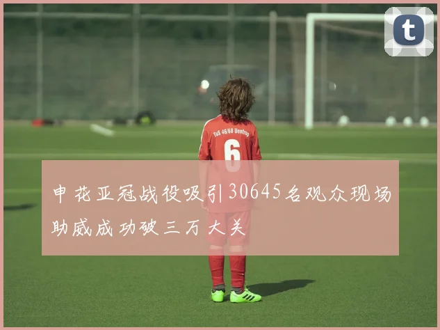 申花亚冠战役吸引30645名观众现场助威成功破三万大关