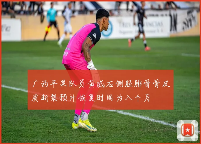 广西平果队员黄威右侧胫腓骨骨皮质断裂预计恢复时间为八个月